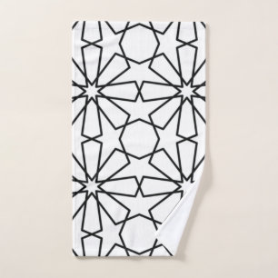 Islamic Geometric Pattern  Arabic Design Hand Towel