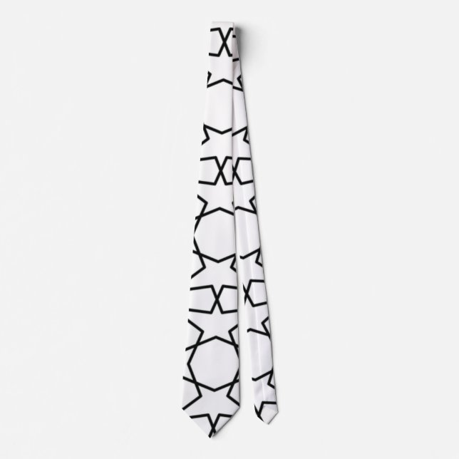 Islamic Geometric Pattern  Arabic Design   Tie (Front)