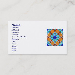 Islamic geometric pattern Business Card