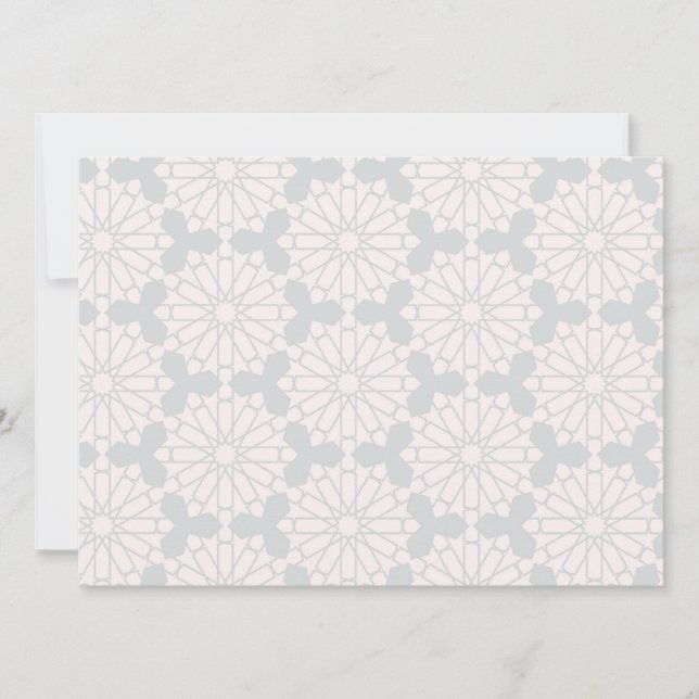 Islamic Geometric Pattern Card (Front)