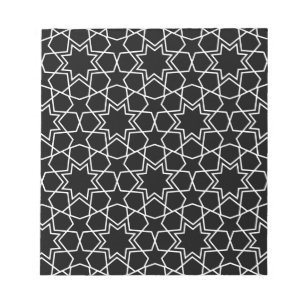 Islamic Geometric Pattern Design Arabic Notepad