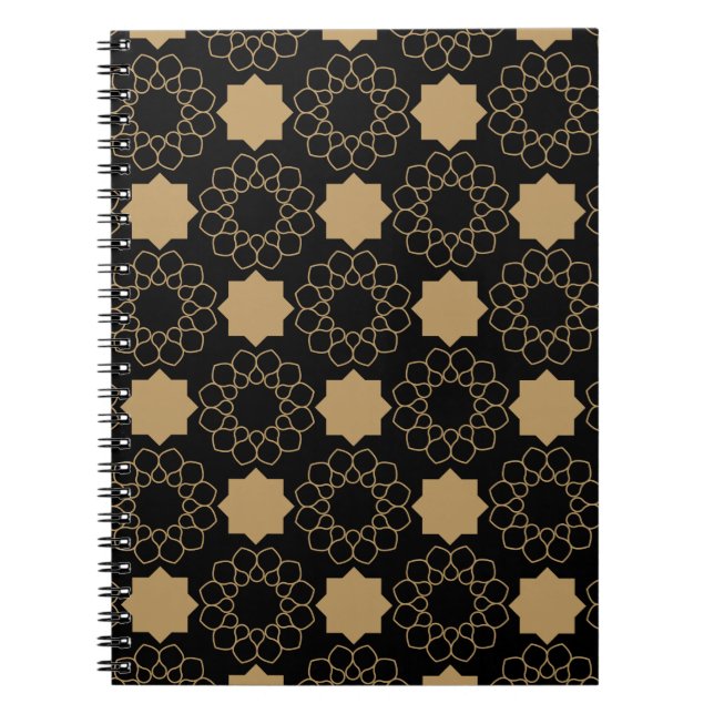 Islamic Geometric Pattern Design Turkish  Notebook (Front)