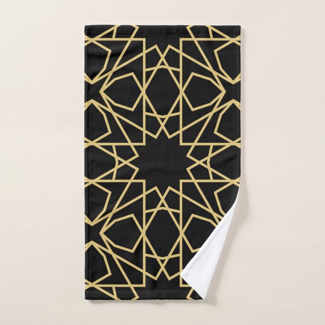 Islamic Geometric Pattern Design Vintage    Hand Towel (Hand Towel)