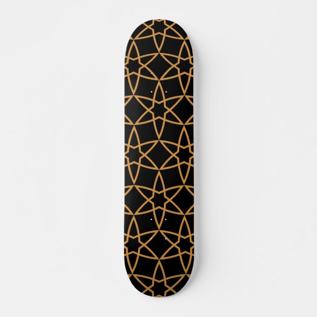 Islamic Geometric Pattern Designs   Skateboard (Front)