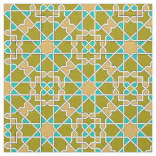 Islamic geometric pattern fabric