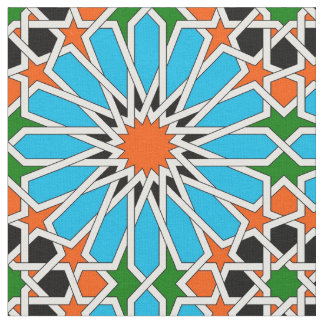 Islamic geometric pattern fabric