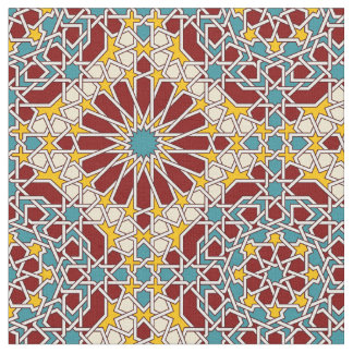 Islamic geometric pattern fabric