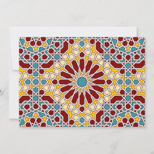 Islamic geometric pattern Flat Card