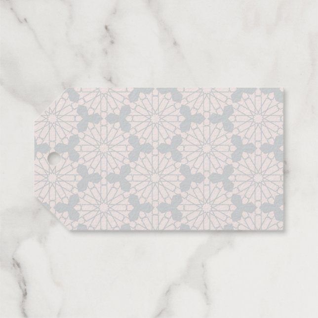 Islamic Geometric Pattern Gift Tags (Back (Horizontal))