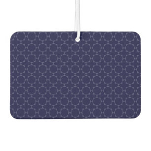 Islamic Geometric Pattern in Blue and Gold Car Air Freshener