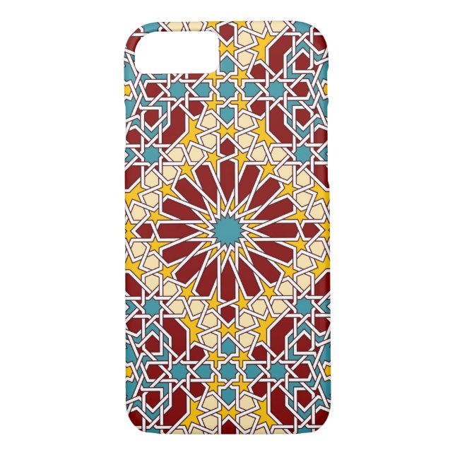 Islamic geometric pattern iPhone 7 case (Back)
