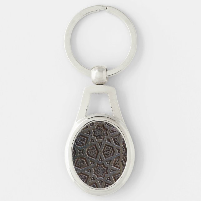 Islamic Geometric Pattern Key Ring (Front)