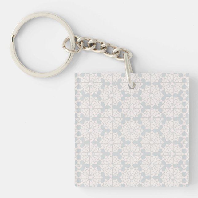Islamic Geometric Pattern Key Ring (Front)