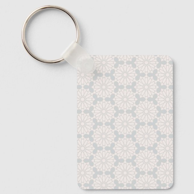 Islamic Geometric Pattern Key Ring (Front)