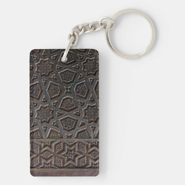 Islamic Geometric Pattern Key Ring (Back)