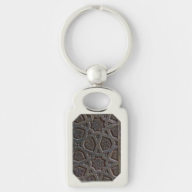 Islamic Geometric Pattern Key Ring (Front)