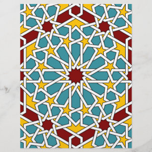 Islamic geometric pattern Letterhead