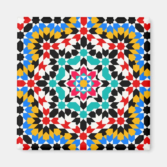 Islamic geometric pattern magnet (Front)