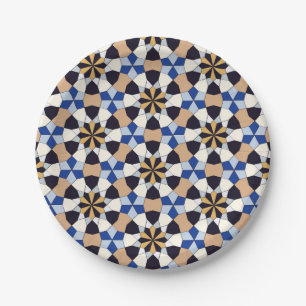 Islamic geometric pattern  paper plate