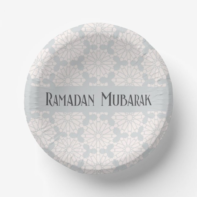 Islamic Geometric Pattern Paper Plate (Front)