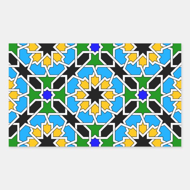 Islamic geometric pattern sticker (Front)