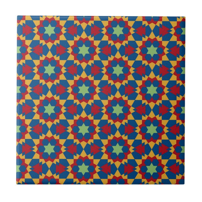 islamic geometric pattern tile (Front)