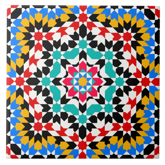 Islamic geometric pattern tile (Front)