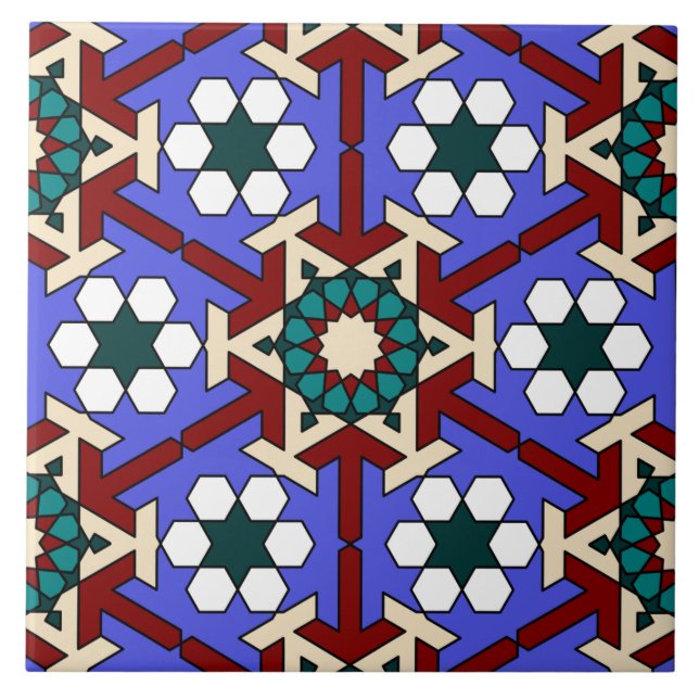 Islamic geometric pattern tile (Front)