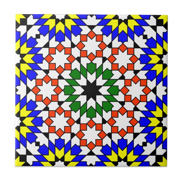 Islamic geometric pattern tile (Front)