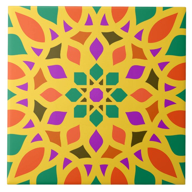 Islamic geometric pattern tile for mosque (Front)