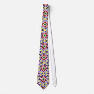 Islamic geometric patterns tie