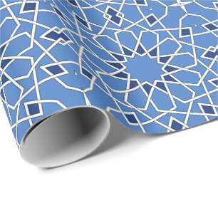 Islamic geometric patterns wrapping paper