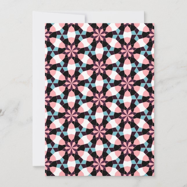 Islamic geometric  Thank You Card (Front)