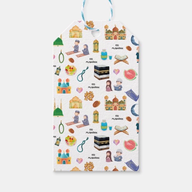 Islamic Gift Tags | Eid, Mubarak Celebrations (Front)