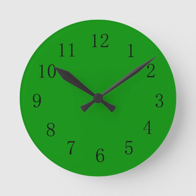 Islamic Green Color Wall Clock (Front)