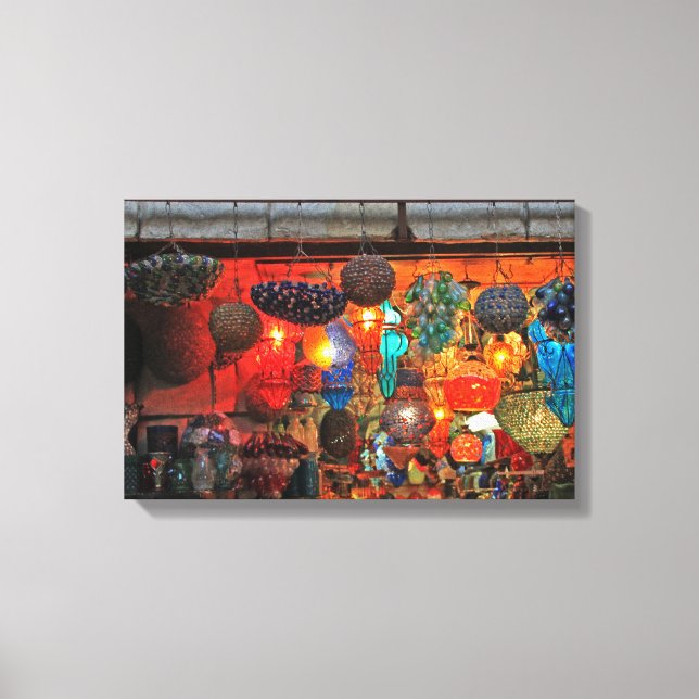 Islamic lanterns canvas print (Front)