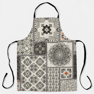 Islamic Majolica Pottery Tile Pattern Apron