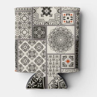 Islamic Majolica Pottery Tile Pattern Can Cooler