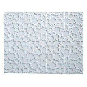 islamic moroccan geometric pattern notepad