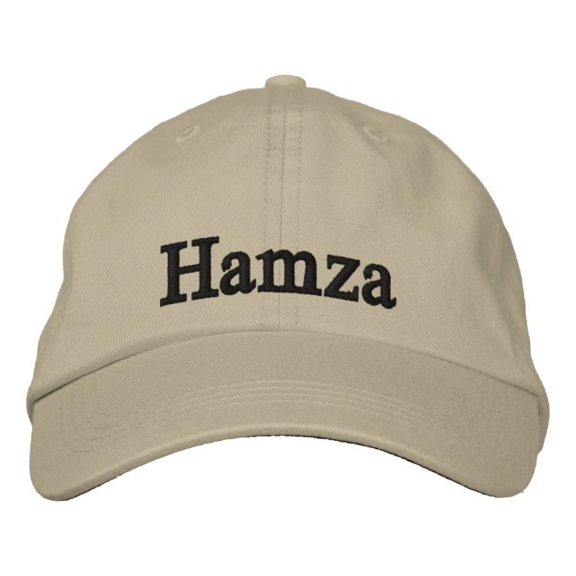 Islamic Muslim Name Personalised Embroidered Hat (Front)