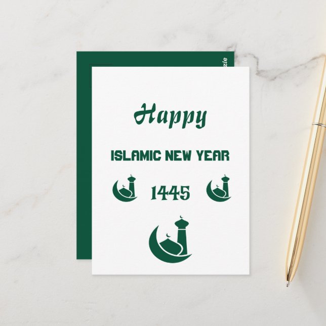 Islamic New Year Postcard (Front/Back In Situ)