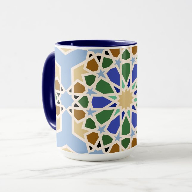 Islamic Pattern Background Mug (Front Left)