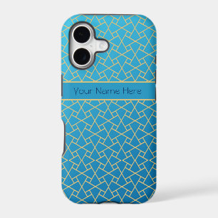 Islamic Pattern Blue Gold-effect: iPhone 5/5s Case