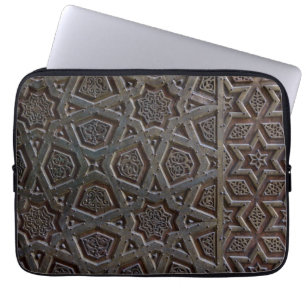 Islamic Pattern Ceramic Tile Laptop Sleeve