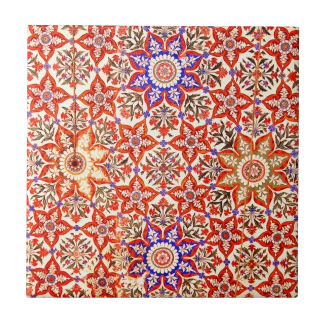 Islamic patterns Rawalpindi, Pakistan Tile (Front)