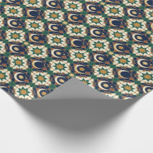 Islamic Ramadan Crescent Moon Geometric Seamless