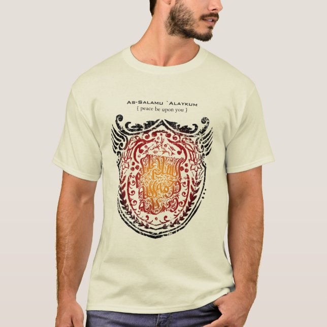 Islamic Shield - As-Salamu `Alaykum T-Shirt (Front)