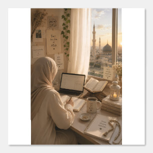 Islamic Study Aesthetic Wallpaper for Muslim Girls