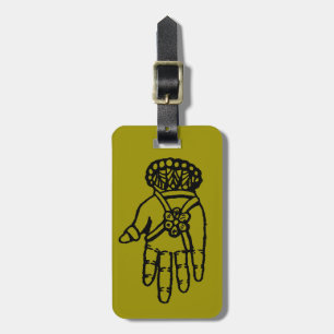 Islamic Symbol: Hamsa Luggage Tag