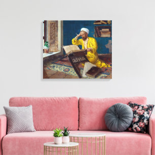 Islamic Theologian with Quran   Osman Hamdi Bey   Canvas Print